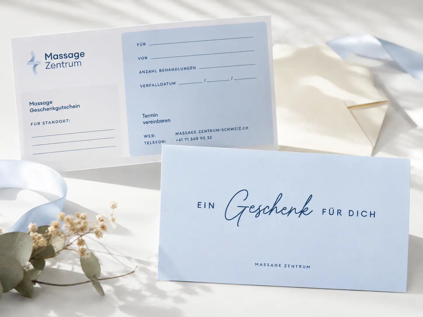 Massage-Gutschein für eine Behandlung im Massage Zentrum Bremgarten