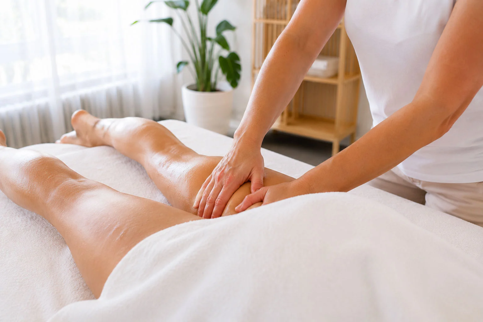 Lymphdrainage bei Bremgarten mit sanften, rhythmischen Grifftechniken